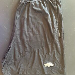 Arkansas Razorbacks Nike Dri-Fit Black Athletic Shorts with Logo